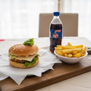 Crispy Aloo Tikki Value Meal: Burger, Fries & Chilled Coke
